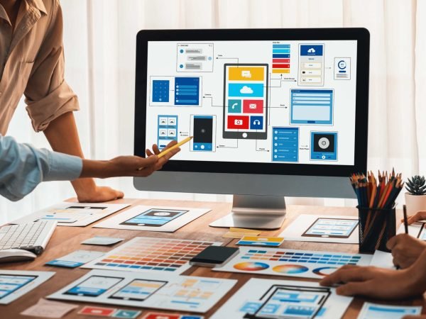 Panorama,Shot,Of,Front-end,Developer,Team,Brainstorming,Ui,And,Ux